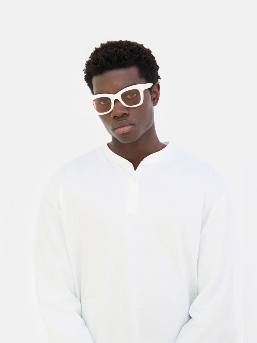 Retrosuperfuture Altura Roccia Sunglasses White Cream UNISEX Handmade Italy